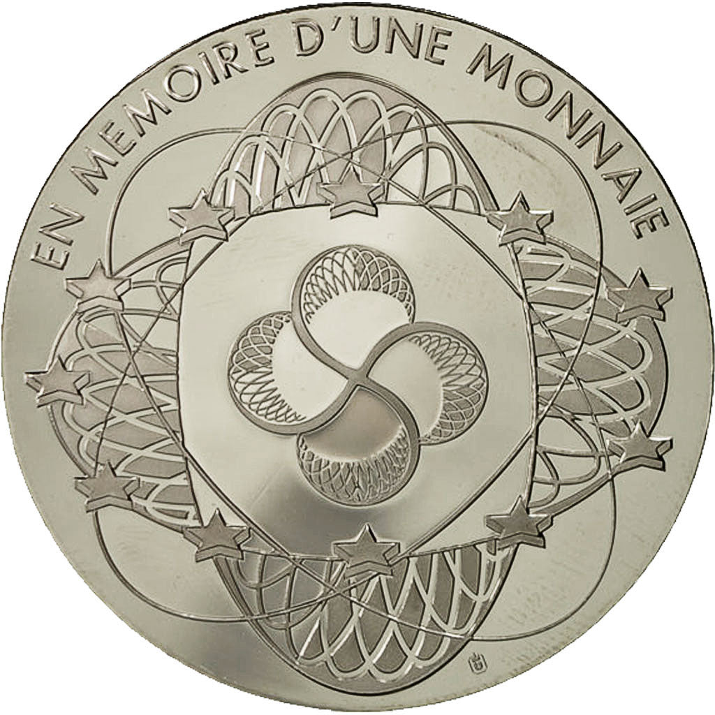 France, Medal, En Mémoire d'une Monnaie,  5 Francs Louis Pasteur, MS(64)