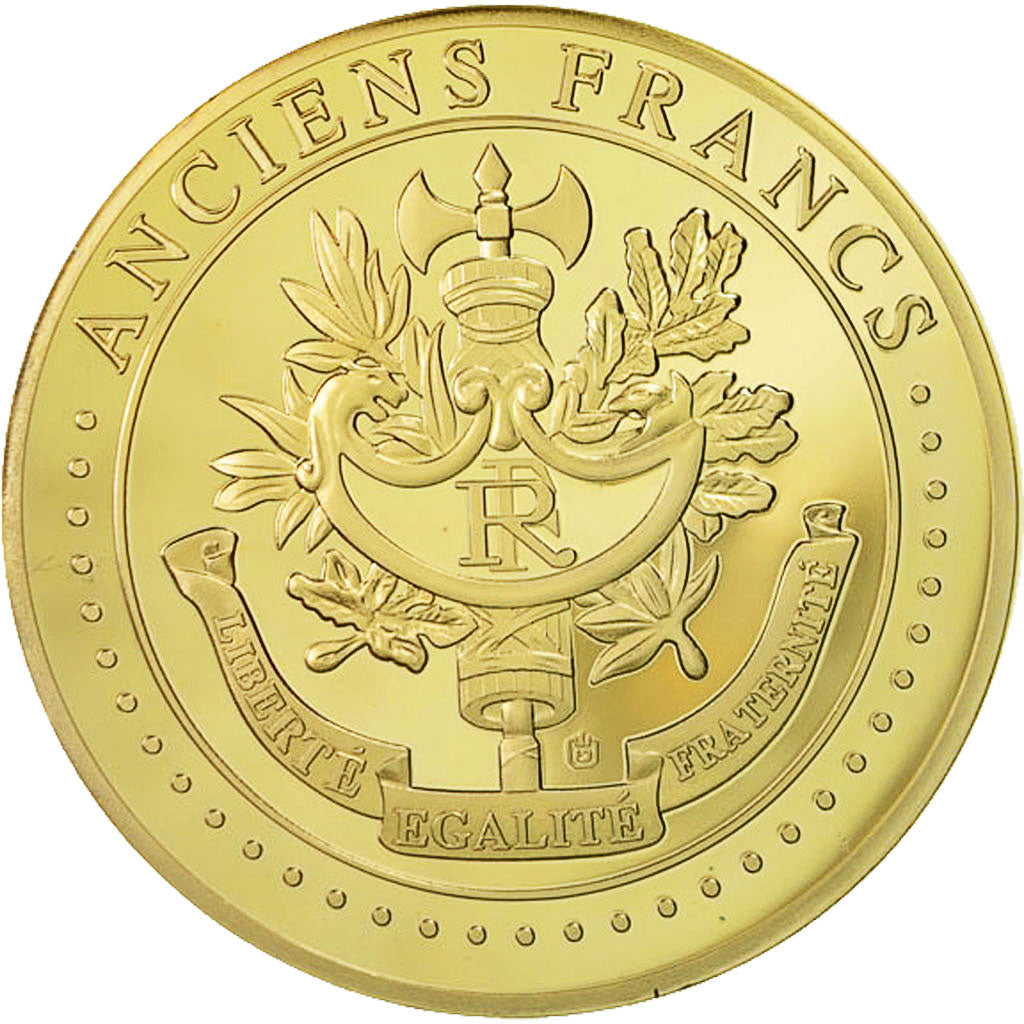 France, Médaille, Les Anciens Francs, billet de 5000 Francs Victoire, SPL+