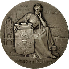 France, Medal, Ville de Nancy, 1917, Bussière, AU(55-58), Silver