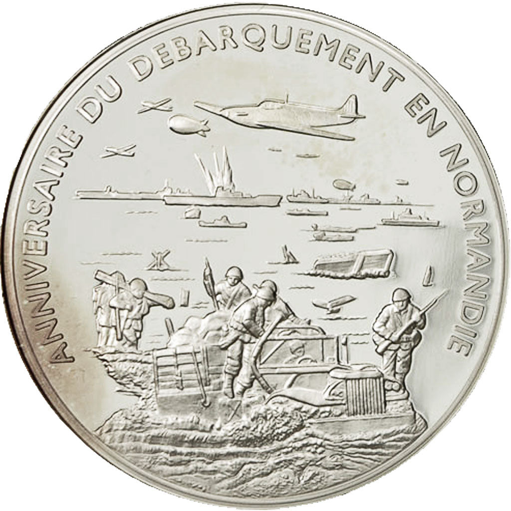 Francia, medaglia, Anniversaire du Débarquement de Normandie, SPL, Copper
