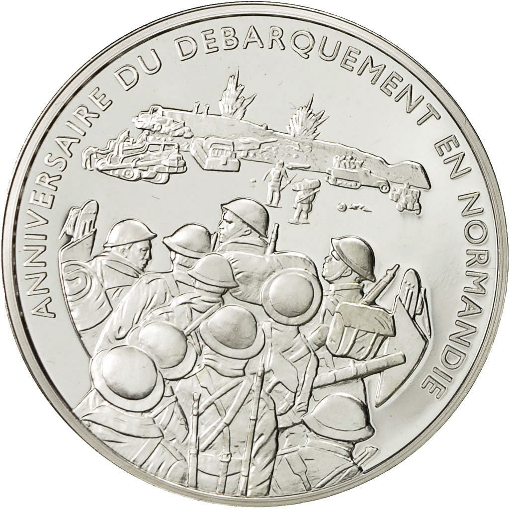 France, Médaille, Anniversaire du Débarquement de Normandie, SPL+, Cuivre