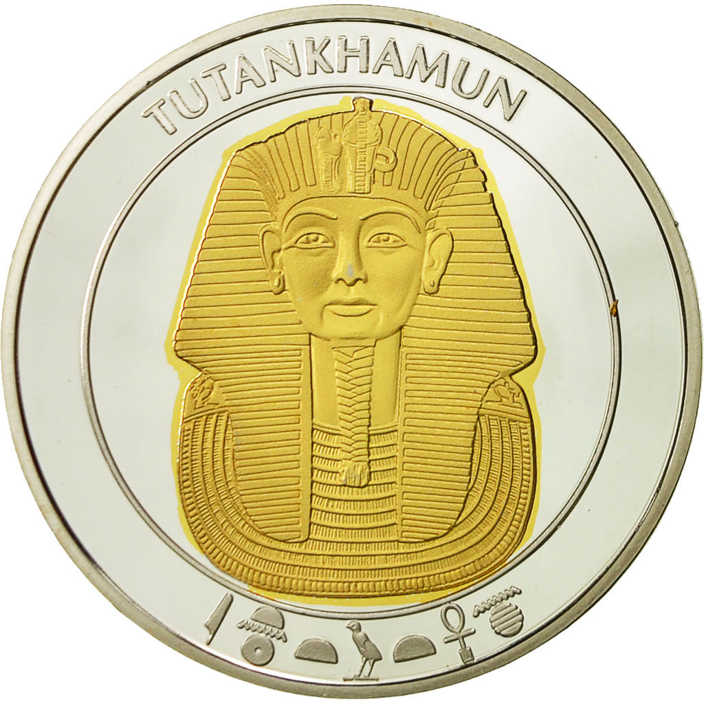 France, Medal, L'Egypte Ancienne, Toutankhamon, MS(64), Copper Plated Silver