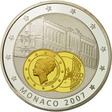 France, Medal, L'Europe, Monaco, 2007, MS(64), Copper Plated Silver
