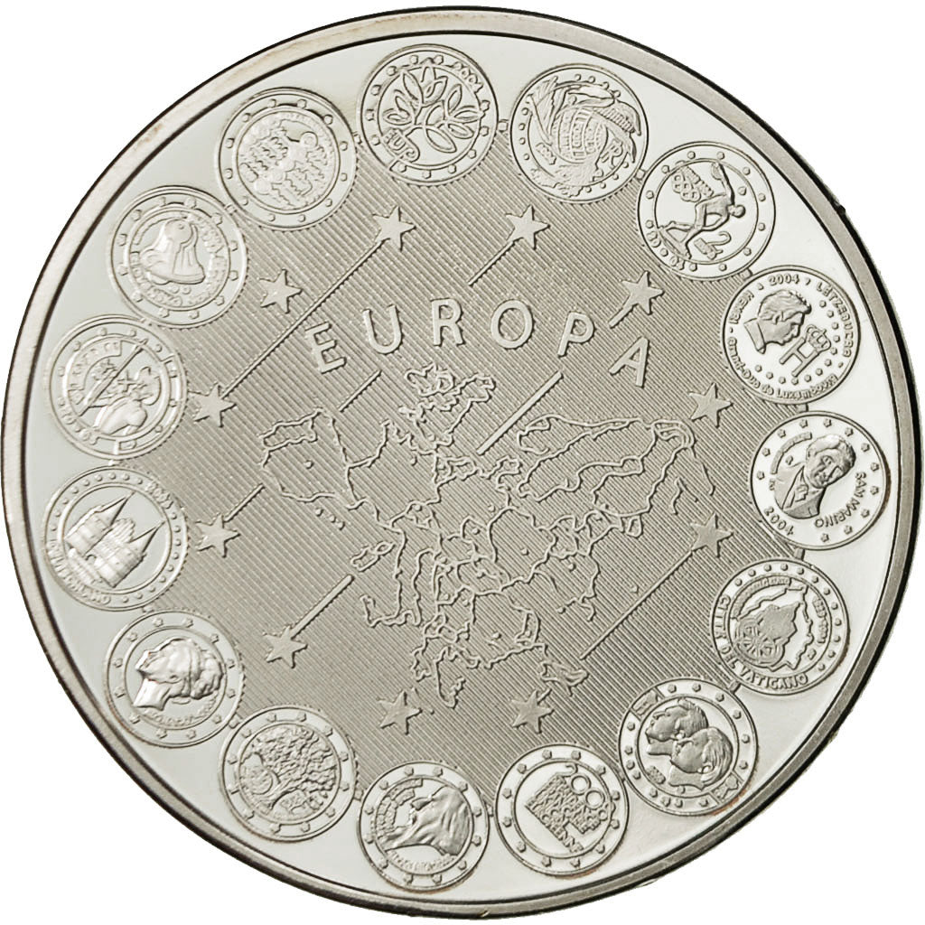 France, Medal, L'Europe, Monaco, 2007, MS(64), Copper Plated Silver