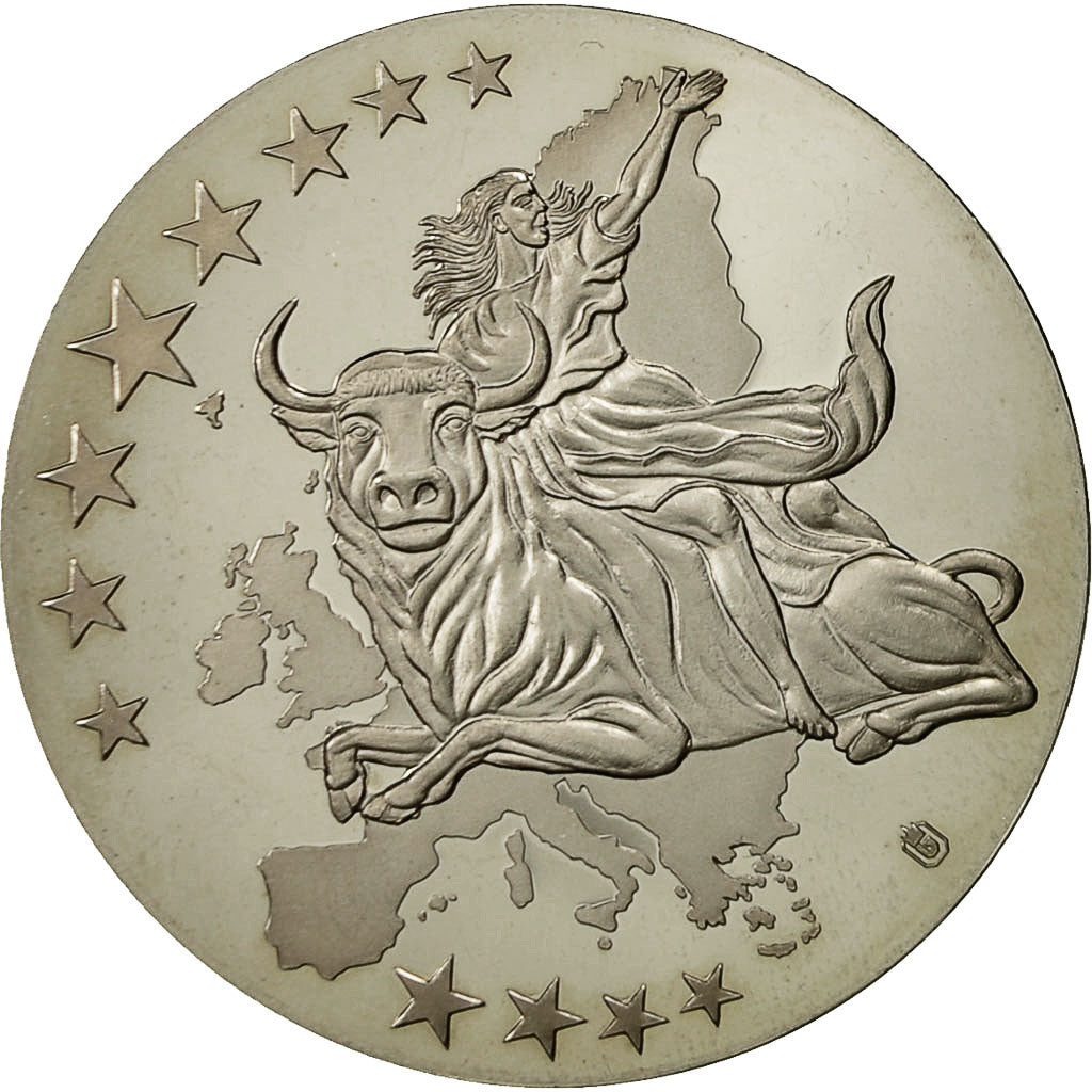 France, Medal, Monnaie Européenne, Billet de 100 Euro, MS(64), Copper Plated