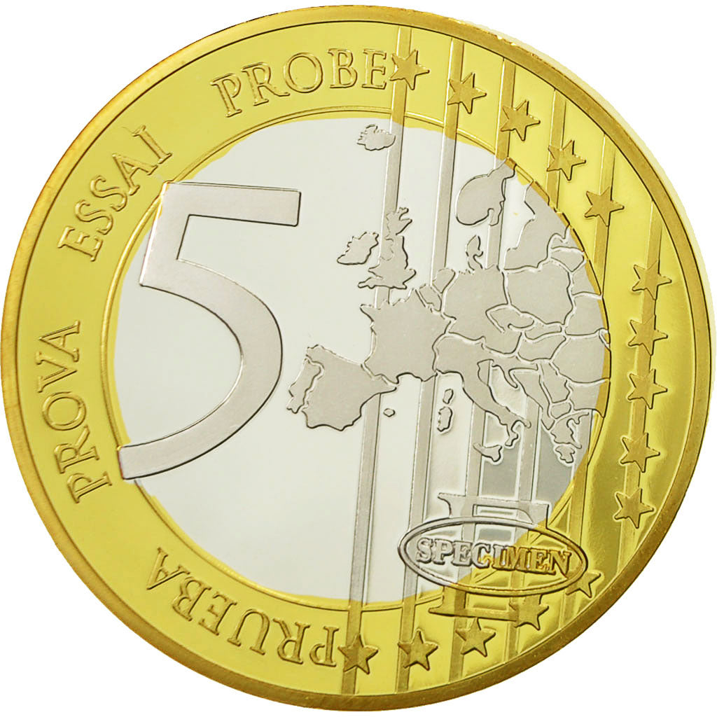 France, Medal, L'Europe, 5 Euro Essai, 2013, MS(64), Copper Plated Silver