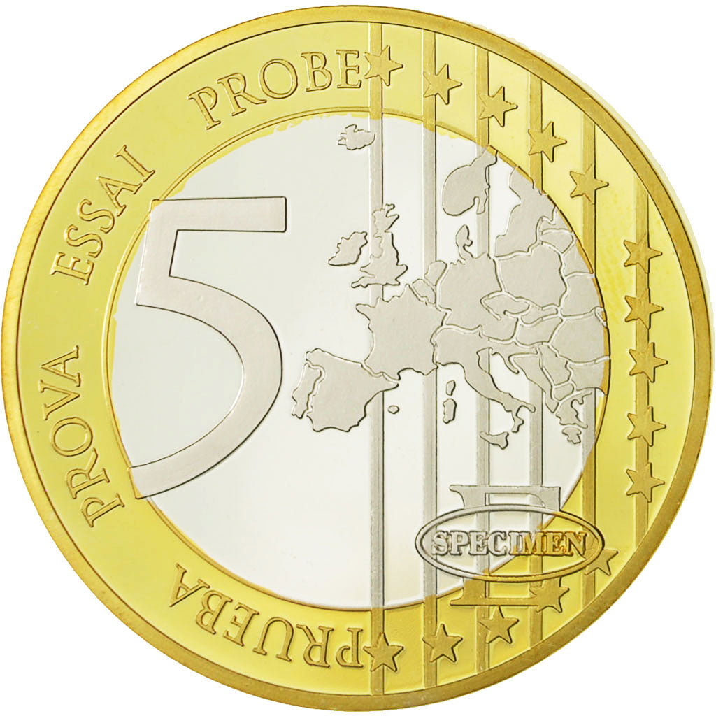 France, Medal, L'Europe, 5 Euro Essai, 2013, MS(64), Copper Plated Silver