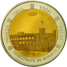 France, Médaille, 10 Euro Essai, Principauté de Monaco, 2007, SPL+, Cuivre