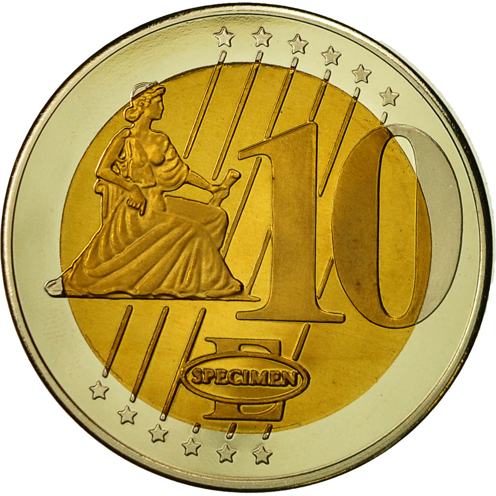 France, Médaille, 10 Euro Essai, Principauté de Monaco, 2007, SPL+, Cuivre
