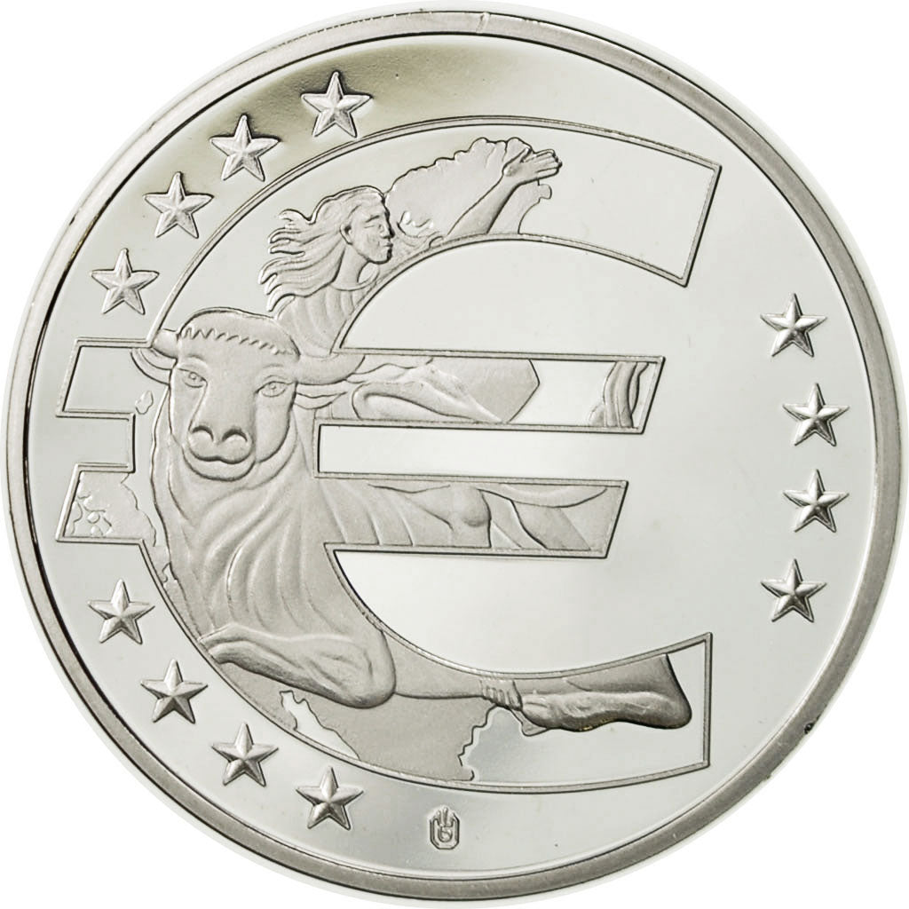 France, Médaille, L'Estonie dans l'Europe, SPL+, Cuivre plaqué Argent