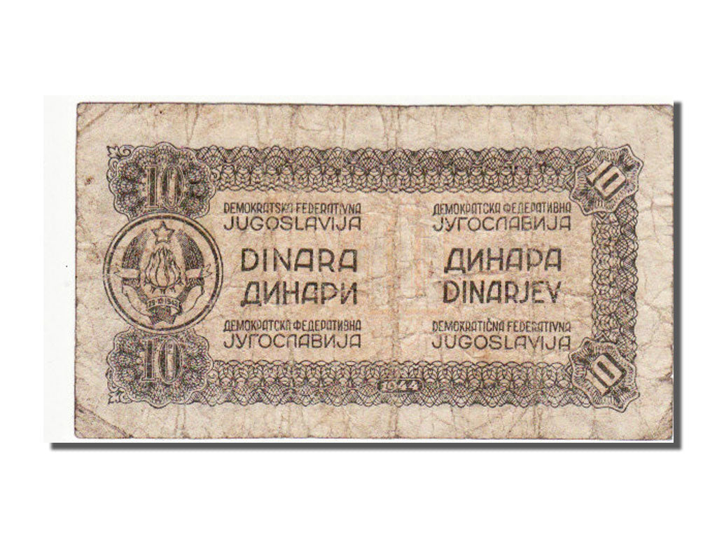 Yugoslavia, 10 Dinara, 1944, KM #50b, VF(30-35)