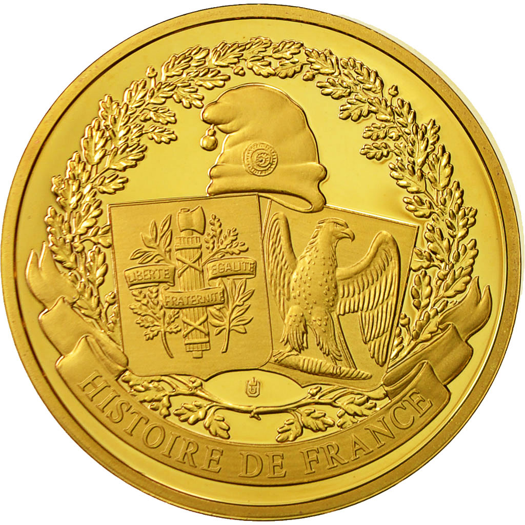 France, Medal, La Semeuse, République Française, MS(64), Copper Gilt