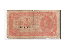 Biljet, Joegoslaviëe, 20 Dinara, 1944, TB