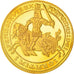 Francia, medalla, Reproduction du Franc à Cheval, SC+, Copper Gilt