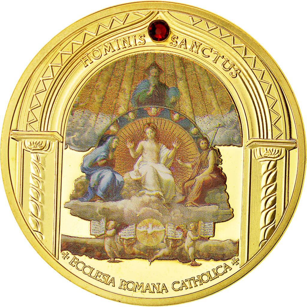 Vatican, Medal, Saint Jean-Paul II, MS(64), Copper Gilt