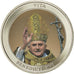 Vaticano, medalla, Le Pape Benoit XVI, SC+, Copper Plated Silver