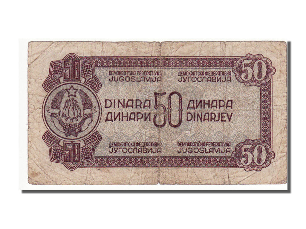 Yugoslavia, 50 Dinara, 1944, VF(20-25)