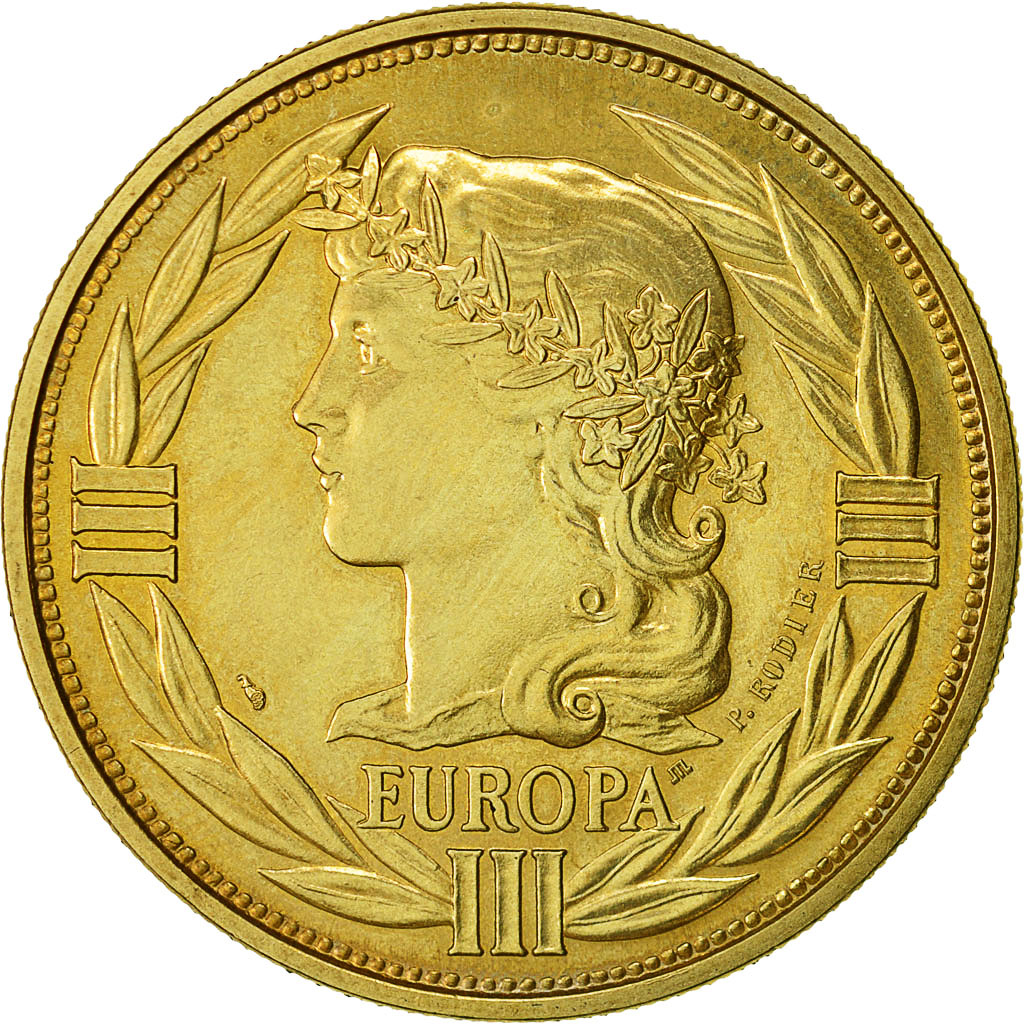 France, Médaille, Ecu Europa, Marianne, 1992, SPL, Bronze