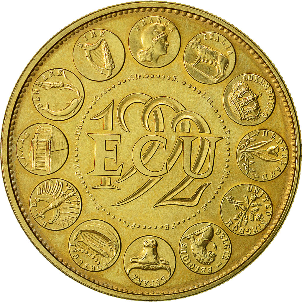 France, Médaille, Ecu Europa, Marianne, 1992, SPL, Bronze