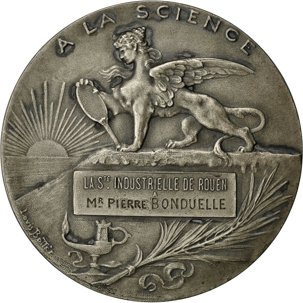 France, Medal, A la SCience, Société Industrielle de Rouen, Bottée