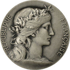 France, Medal, Chambre de Commerce de Rouen, Dupuis.D, MS(63), Silvered bronze