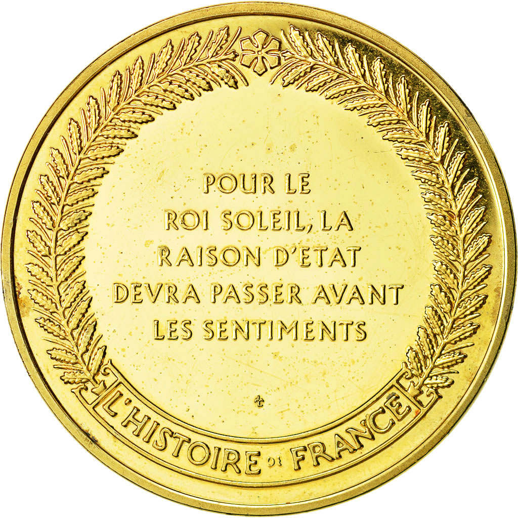 Francia, medaglia, L'Histoire de France, Louis XIV, SPL, Vermeil