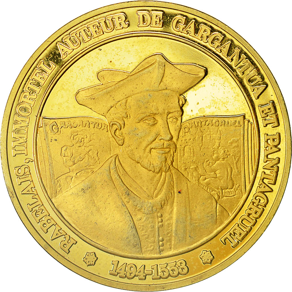 Francia, medaglia, L'Histoire de France, Rabelais, SPL, Vermeil
