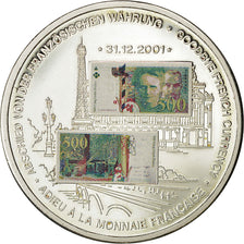 Frankrijk, Medaille, Adieu à la Monnaie Française, 500 Francs Marie Curie