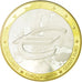 France, Médaille, 10 ans de l'Euro, 2009, FDC, Cuivre plaqué Argent