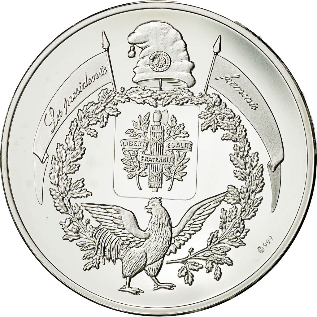 France, Médaille, Les Présidents de la République, René Coty, SPL+, Argent