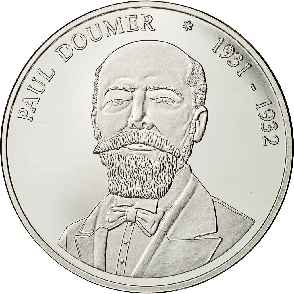 Francia, medaglia, Les Présidents de la République, Paul Doumer, SPL+, Argento