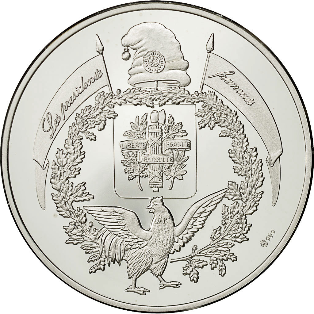 Francia, medaglia, Les Présidents de la République, Paul Doumer, SPL+, Argento