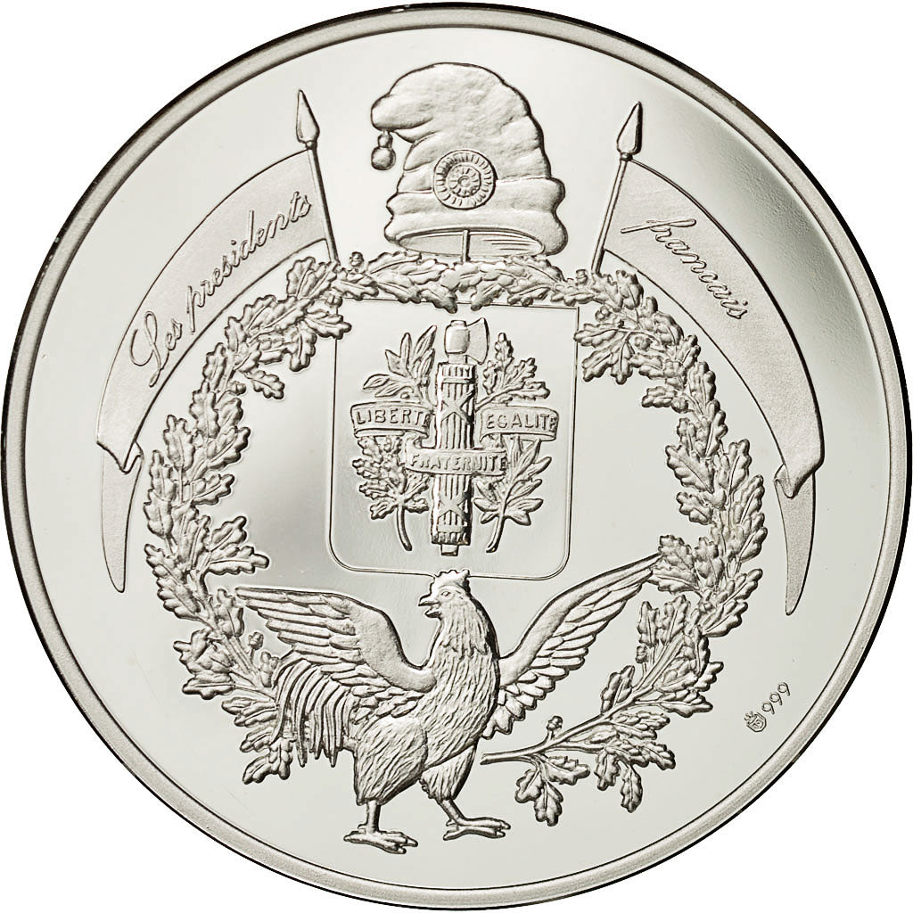 Francia, medalla, Les Présidents de la République, François Mitterrand, SC+