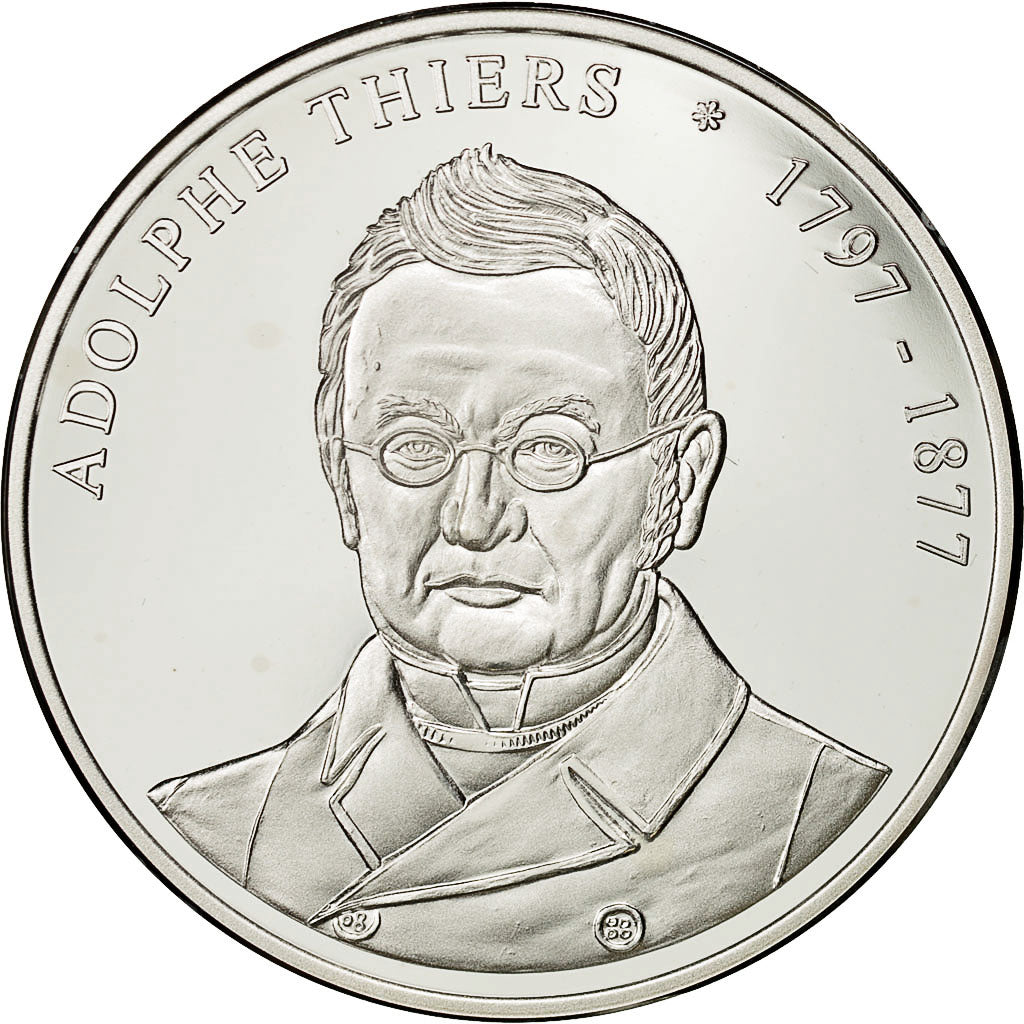 Francia, medaglia, Les Présidents de la République, Adolphe Thiers, SPL+