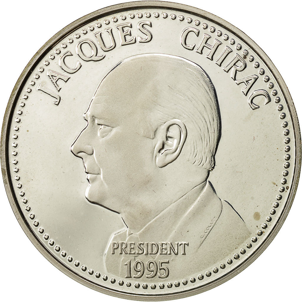 France, Medal, Jacques Chirac, Elections Présidentielles, MS(65-70), Silver