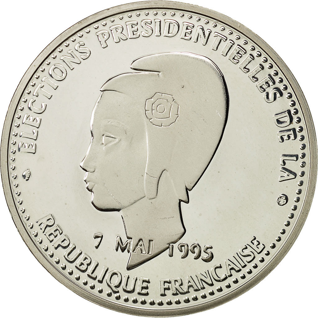 France, Medal, Jacques Chirac, Elections Présidentielles, MS(65-70), Silver
