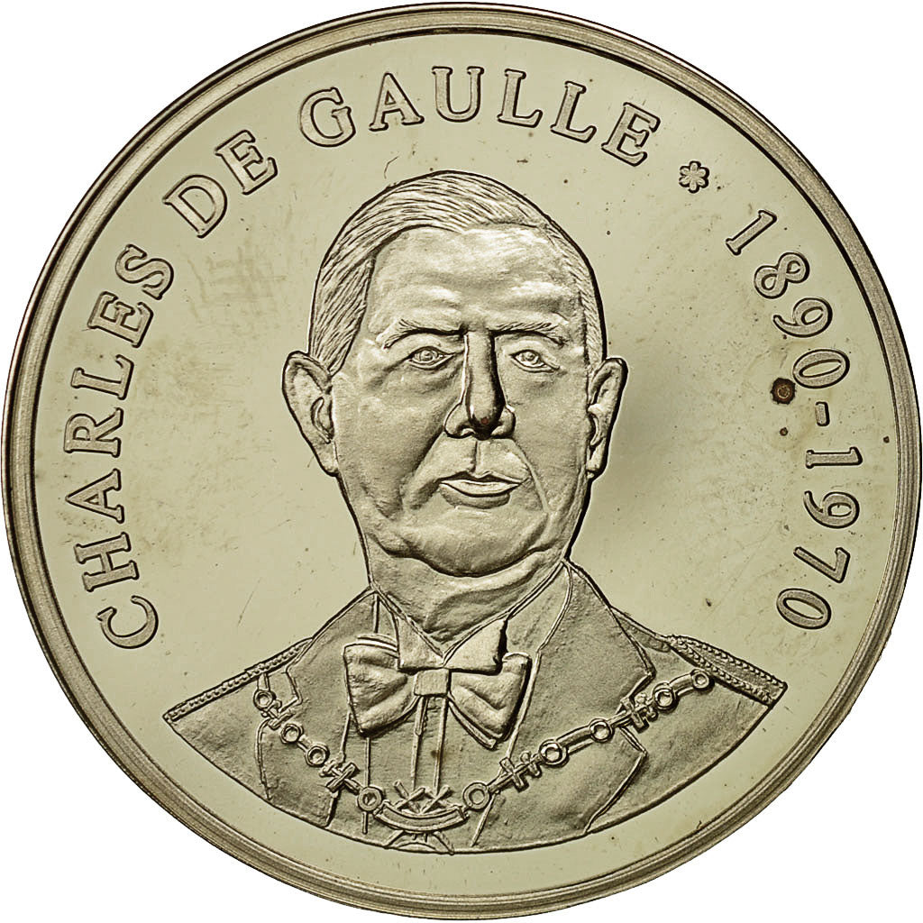 France, Medal, Charles De Gaulle, MS(65-70), Silver
