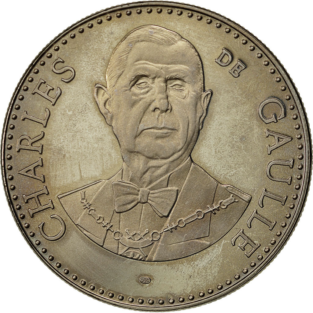 France, Medal, Vème République, Charles De Gaulle, MS(65-70), Cupro-nickel