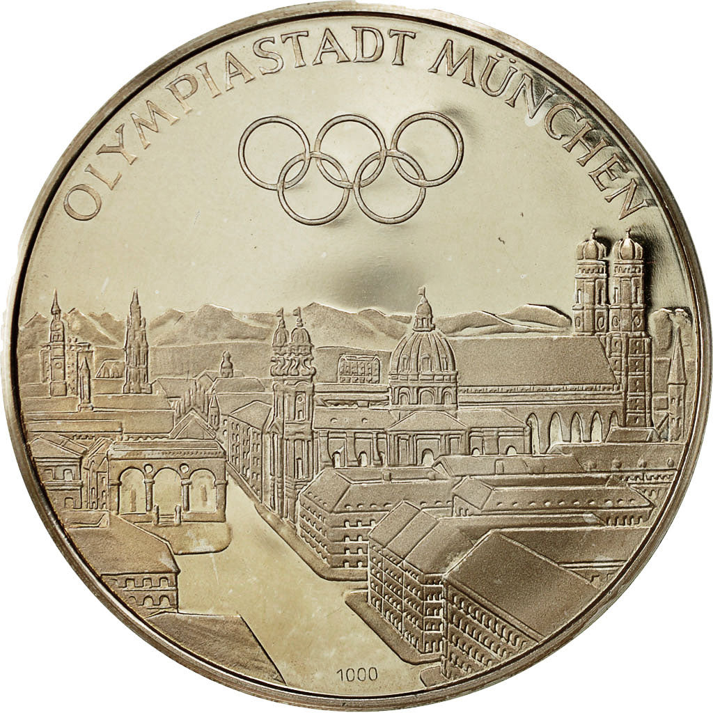 Germany, Medal, Jeux Olympiques de Munich, 1972, MS(65-70), Silver