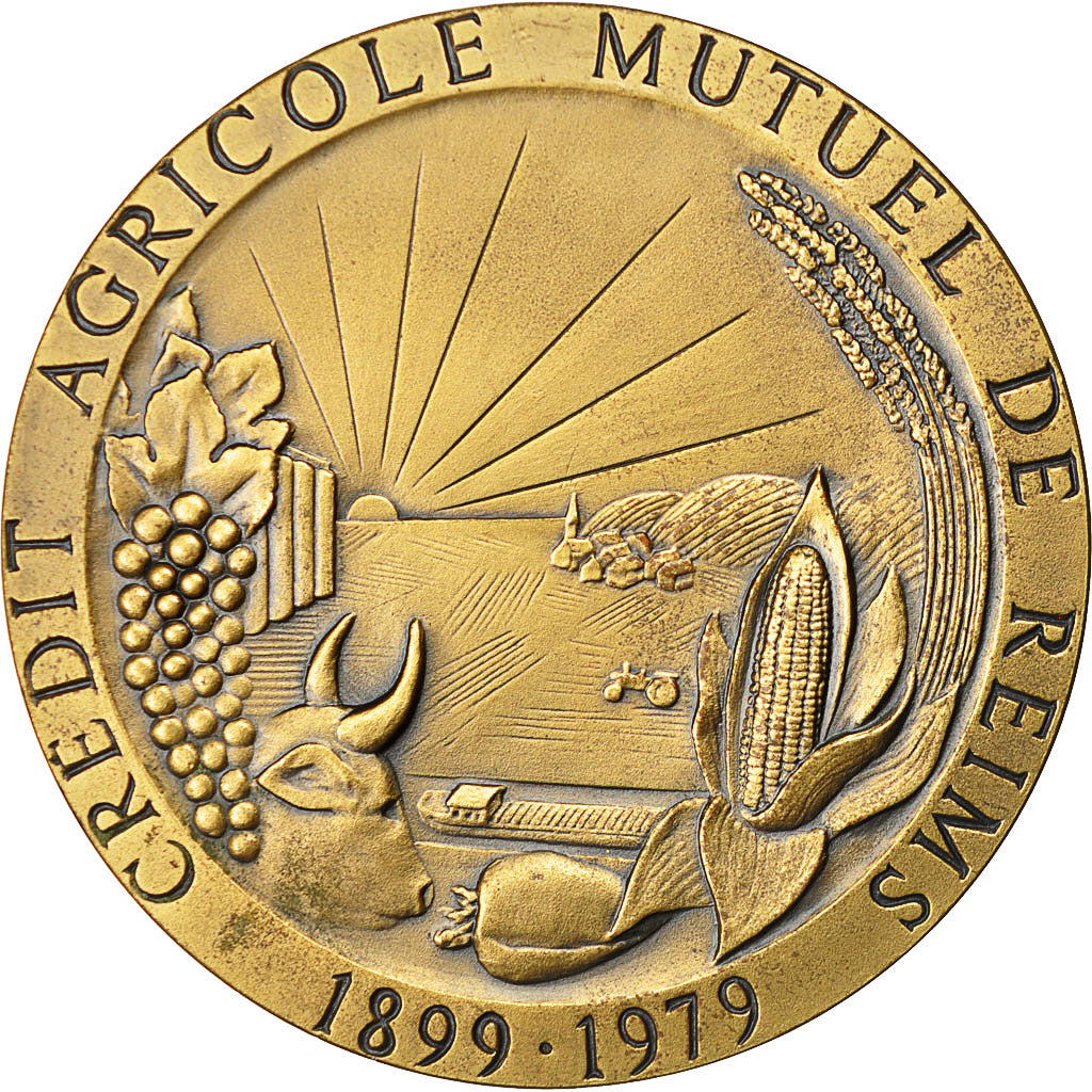 Francia, medalla, Crédit Agricole Mutuel de Reims, Pichard, EBC+, Bronce