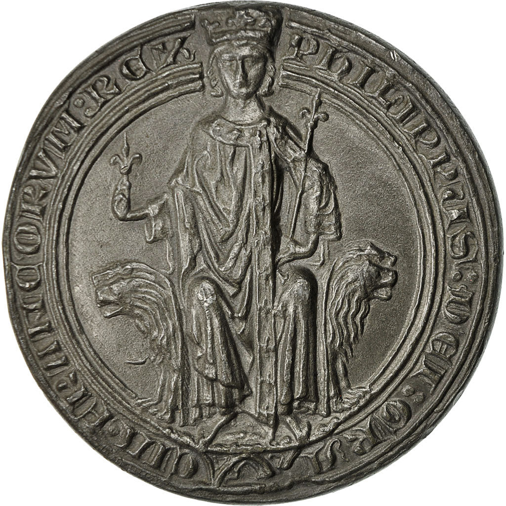 Francia, medalla, Le Roi Philippe IV de Valois, 1966, SC, Hojalata