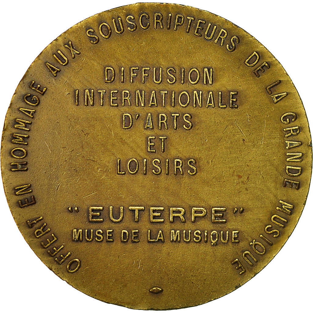 Frankreich, Medaille, Euterpe, muse de la musique, SS+, Bronze
