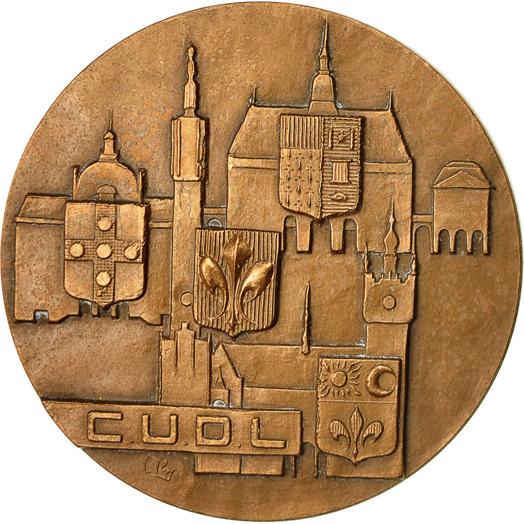 Francia, medalla, Communauté urbaine de Lille, 1977, Roy, EBC+, Bronce