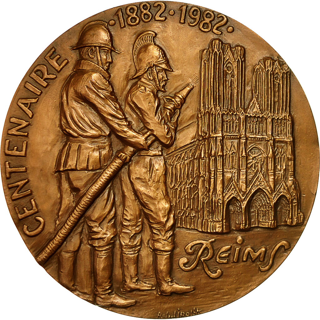 France, Médaille, Fédération Nationale des Sapeurs Pompiers, Reims, 1982