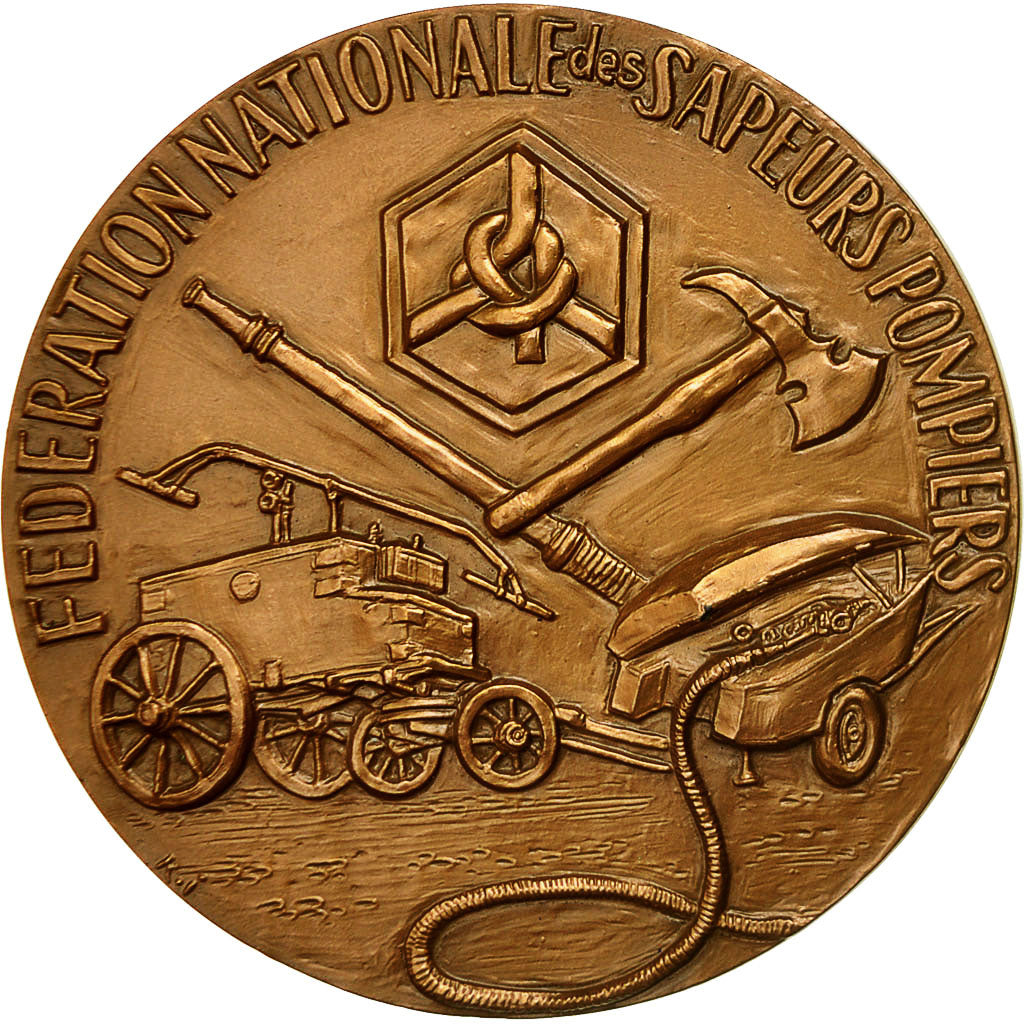 France, Médaille, Fédération Nationale des Sapeurs Pompiers, Reims, 1982