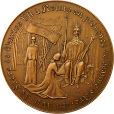 Frankreich, Medaille, Sacre de Charles VII à Reims, Jeanne d'Arc, 1979