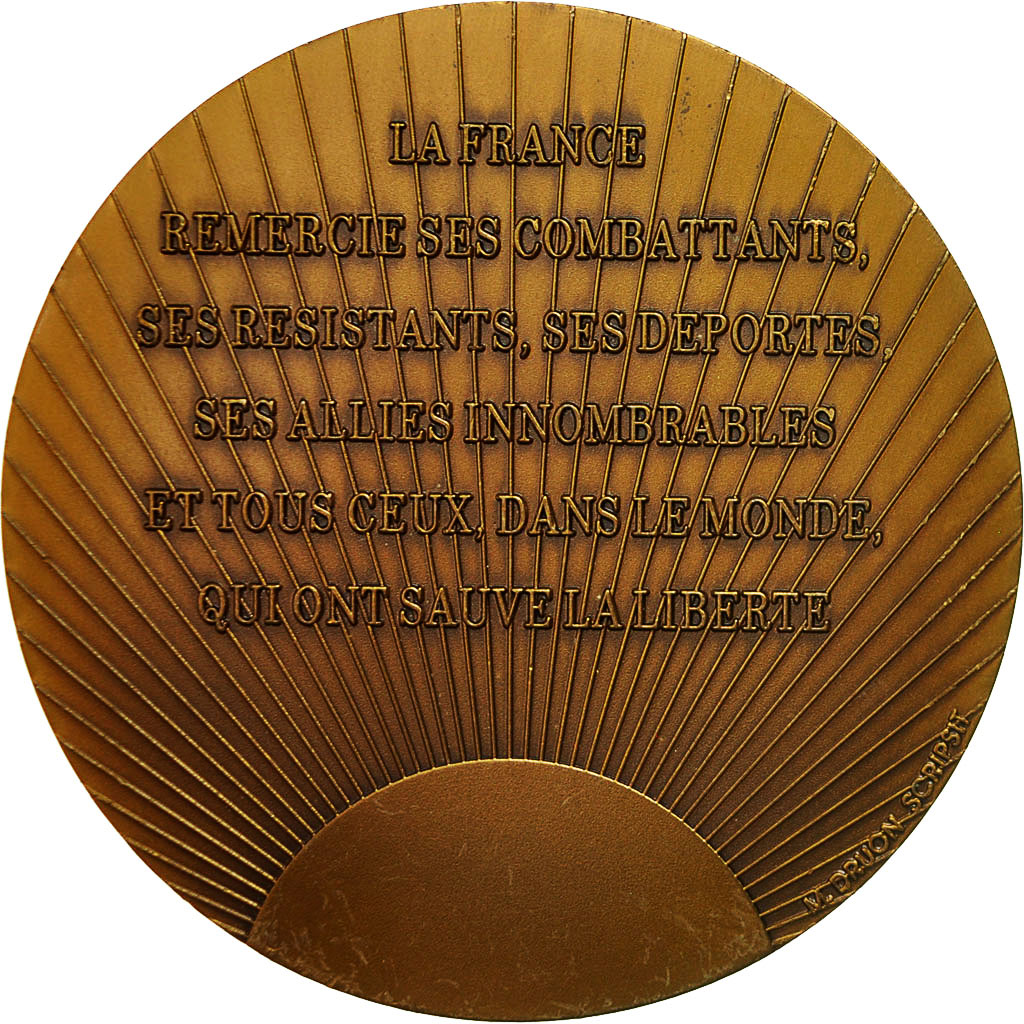 France, Medal, Cinquantenaire de la Libération de la France, 1995, MS(60-62)