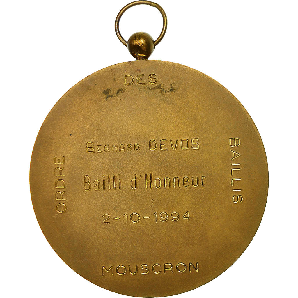 Belgique, Médaille, Ordre des Baillis de Mouscron, 1994, SUP+, Bronze