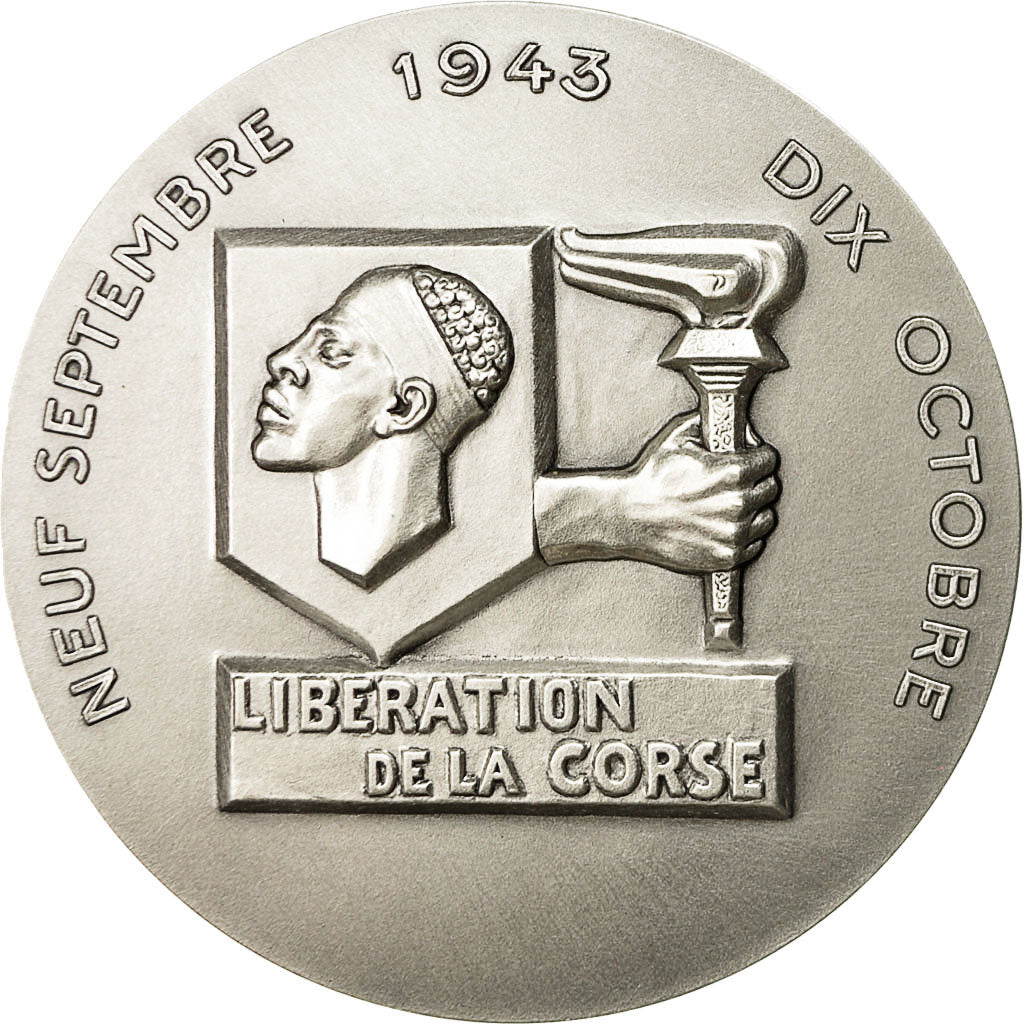 France, Medal, Seconde Guerre Mondiale, Libération de la Corse, MS(63)