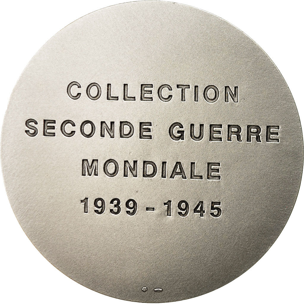 France, Medal, Cherbourg Port de la Libération, MS(63), Silvered bronze